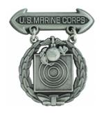 Commercial USMC Basic Pistol Badge