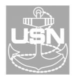 US Navy Anchor Vinyl Transfer