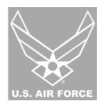 US Air Force Wing Vinyl Transfer
