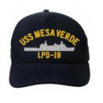 USS Mesa Verde LPD-19 Cap (Dark Navy) (Direct Embroidered)