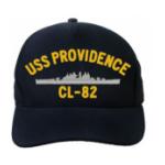 USS Providence CL-82 Cap (Dark Navy) (Direct Embroidered)