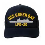 USS Green Bay LPD-20 Cap (Dark Navy) (Direct Embroidered)