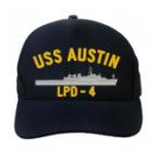 USS Austin LPD-4 Cap (Dark Navy) (Direct Embroidered)