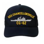 USS Chancellorsville CG-62 Cap (Dark Navy) (Direct Embroidered)