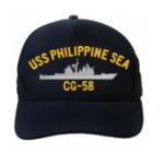 USS Philippine Sea CG-58 Cap (Dark Navy) (Direct Embroidered)