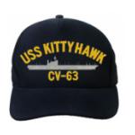 USS Kitty Hawk CV-63 Cap (Dark Navy) (Direct Embroidered)