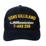 USNS Gilliland T-AKR 298 Cap (Dark Navy) (Direct Embroidered)