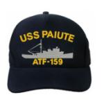 USS Paiute ATF-159 Cap with Boat (Dark Navy) (Direct Embroidered)