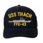 USS Thach FFG-43 Cap (Dark Navy) (Direct Embroidered)