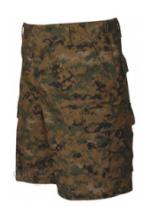 Vintage BDU 6 Pocket Combat Shorts (Woodland Digital)