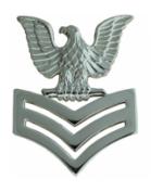 Navy Petty Officer 1st Class Cap Badge