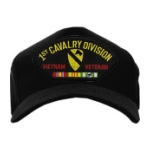 1st Cavalry Division Vietnam Veteran Cap (Black)