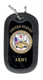 Army Dog Tags