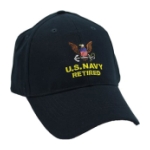 Navy Retired Extreme Embroidery Cap with Anchor Logo (Navy Blue)