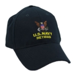 Navy Retired Extreme Embroidery Cap with Anchor Logo