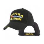 Korea Veteran Extreme Embroidery Cap with 3 Ribbons (Black)