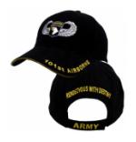 101st Airborne Cap w/ Wings (Black)