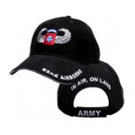 82nd Airborne Cap with Wings (Black)