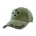 4th Infantry Extreme Embroidery Cap (Olive Drab)