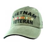 Vietnam Veteran Cap w/ Ribbons (OD Green)