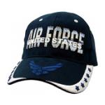 Air Force Cap with Stars on Visor (Dark Navy)