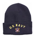 Navy Logo Watch Cap (Navy Blue)