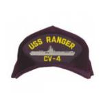 USS Ranger CV-4 Cap (Dark Navy) (Direct Embroidered)