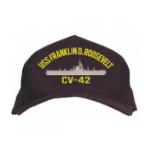 USS Franklin D. Roosevelt CV-42 Cap (Dark Navy) (Direct Embroidered)