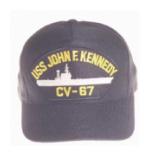 USS John F. Kennedy CV-67 Cap (Dark Navy) (Direct Embroidered)