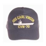 USS Carl Vinson CVN-70 Cap (Dark Blue) (Direct Embroidered)