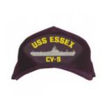 USS Essex CV-9 Cap (dark navy) (Direct Embroidered)