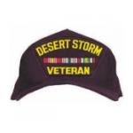 Operation Desert Storm  Veteran Cap with 3 Ribbons