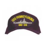 USS Pennsylvania BB-38 Cap (Dark Navy)