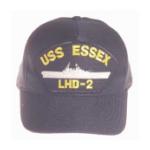 USS Essex LHD-2 Cap (Dark Navy) (Direct Embroidered)