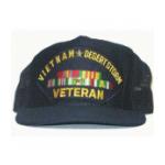 Vietnam Desert Storm Veteran Cap with 5 Ribbons