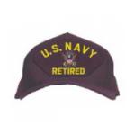 U. S. Navy Retired Cap with Logo (Dark Navy)