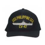 USS Philippine Sea CV-47 Cap (Dark Navy) (Direct Embroidered)