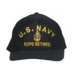 U. S. Navy SCPO Retired with Anchor (Dark Navy)