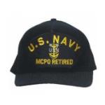 U. S. Navy MCPO Retired with Anchor (Dark Navy)