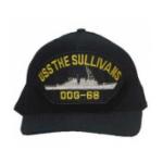 USS The Sullivans DDG-68 Cap (Dark Navy) (Direct Embroidered)