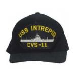 USS Intrepid CVS-11 Cap (Dark Navy) (Direct Embroidered)