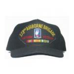 173rd Airborne Brigade Vietnam Veteran Cap with 3 Ribbons and Patch