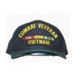 Combat Veteran Vietnam Cap with 3 Ribbons