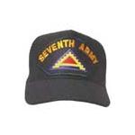 Seventh Army Cap with Patch (Black)