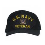 U. S. Navy Veteran Cap with Logo (Dark Navy)