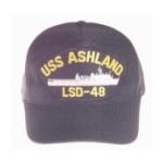 USS Ashland LSD-48 Cap (Dark Navy) (Direct Embroidered