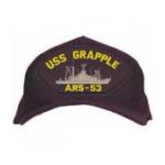 USS Grapple ARS-53 Cap with Boat (Dark Navy) (Direct Embroidered)