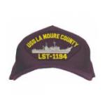 USS La Moure County LST-1194 Cap (Dark Navy) (Direct Embroidered)