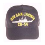 USS San Jacinto CG-56 Cap (Dark Navy) (Direct Embroidered)