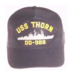 USS Thorn DD-988 Cap (Dark Navy) (Direct Embroidered)